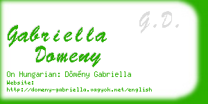 gabriella domeny business card